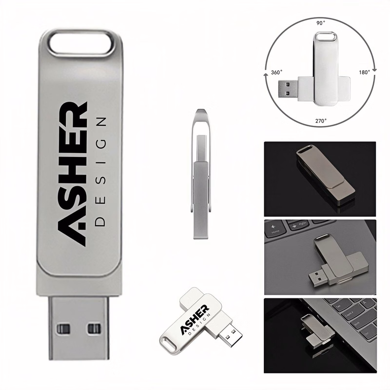 Bulk Aluminum Alloy USB Flash Drive for Business Gift