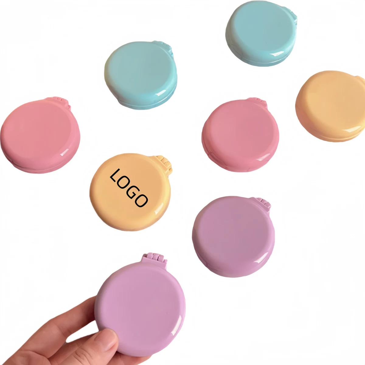 Foldable Travel Mirror Hairbrush Round 1