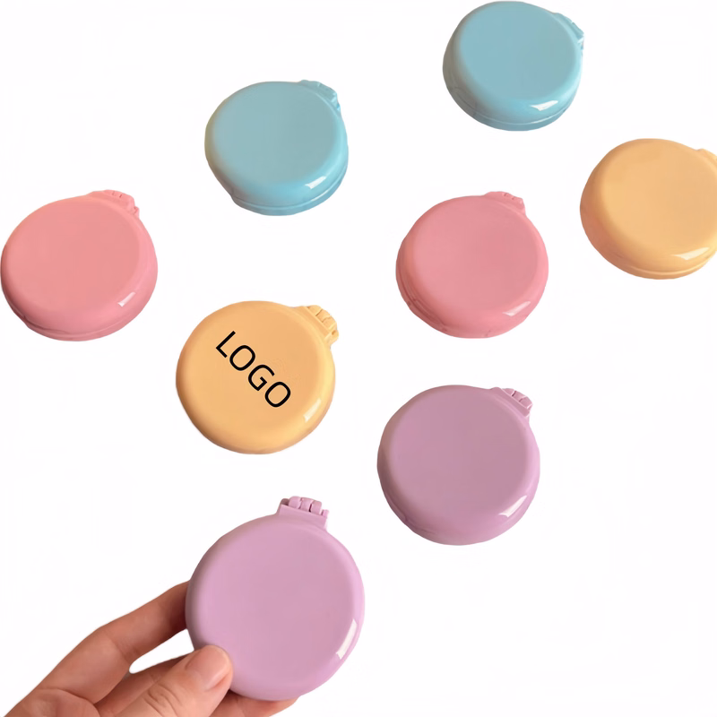 Foldable Travel Mirror Hairbrush Round