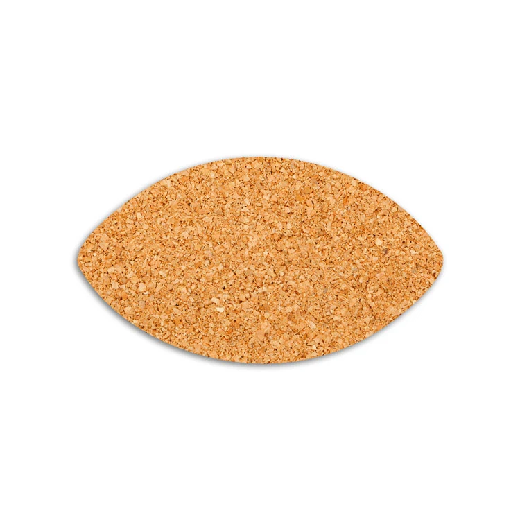 1/8" Cork Coaster - Football Shape 1