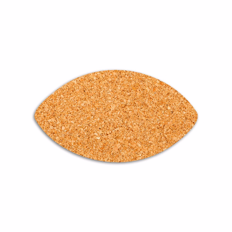 1/8" Cork Coaster - Football Shape