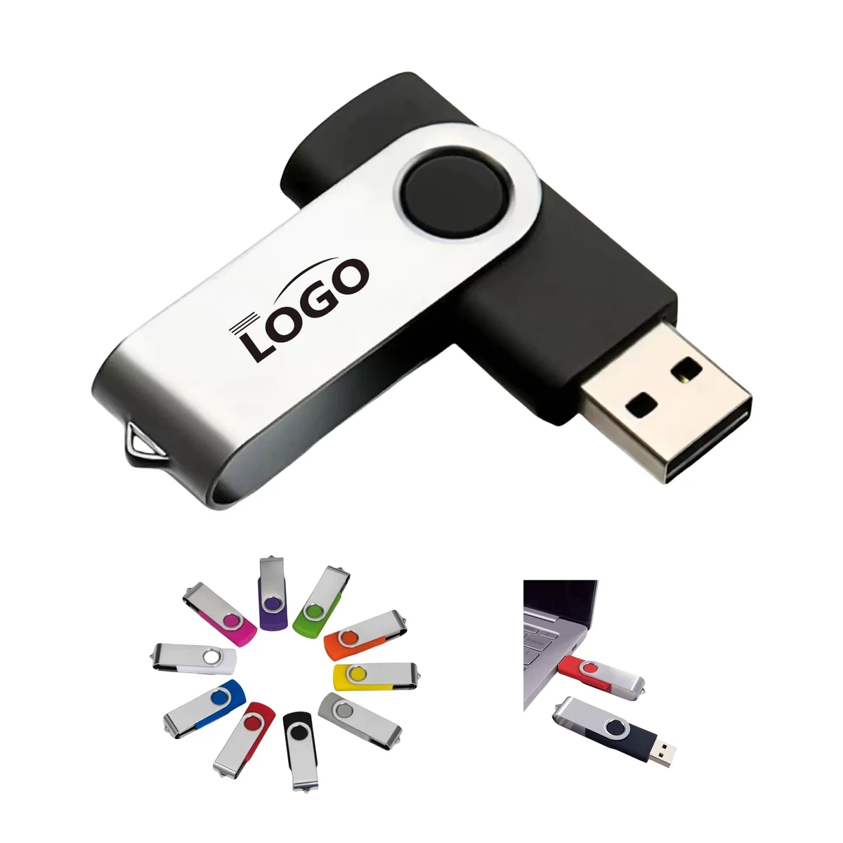 4GB Classic Swivel USB Flash Drive 1