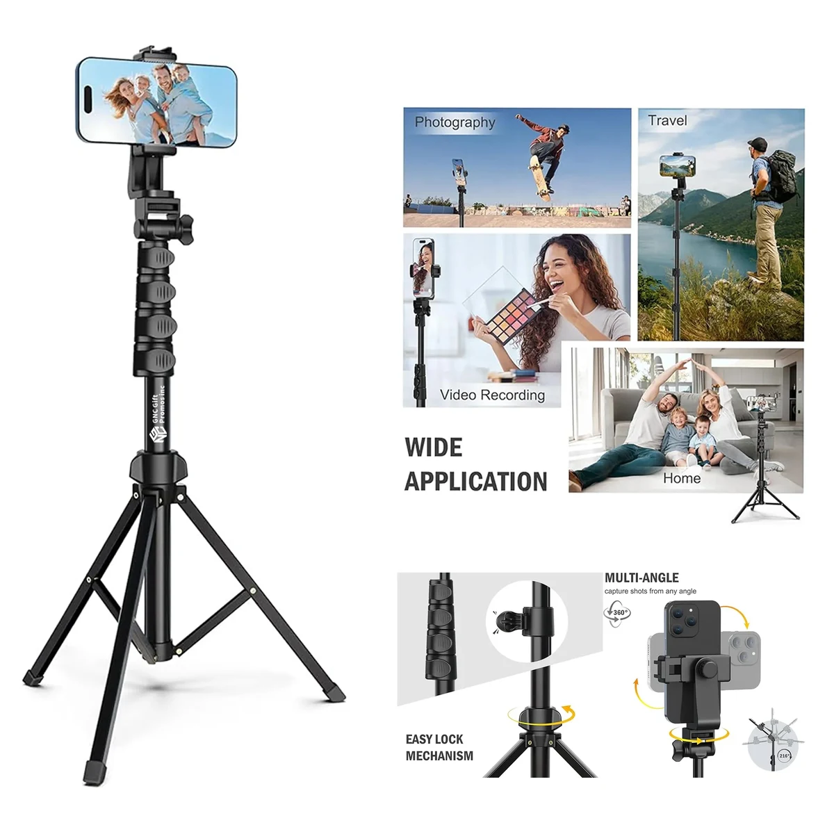 64-Inch Tripod for Mobile Phone and Camera with Remote Contr 1