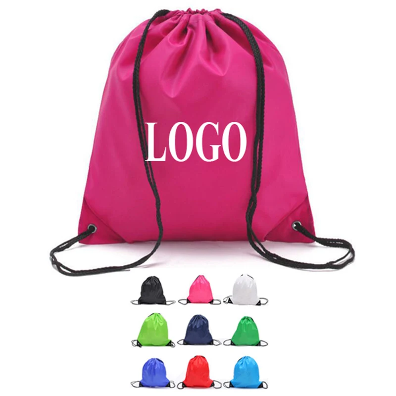 210D Polyester Drawstring Cinch Bags 1