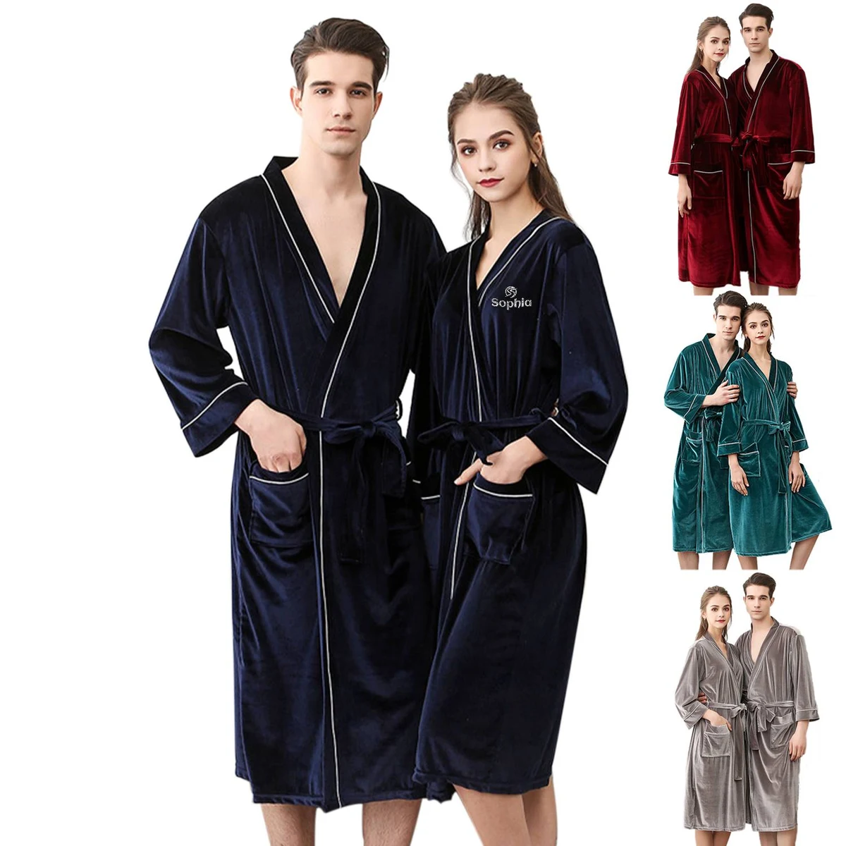 Velour Luxurious Bath Robes 1