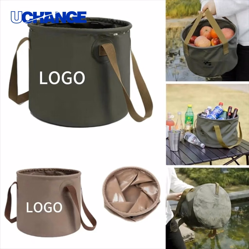 Collapsible 5.3-Gallon Folding Water Bucket Outdoor Utility Container