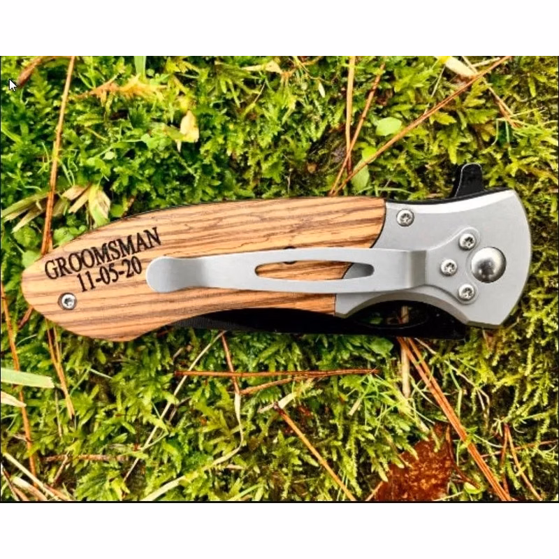 Custom Engraved Pocket Knife Made in the U.S.A.