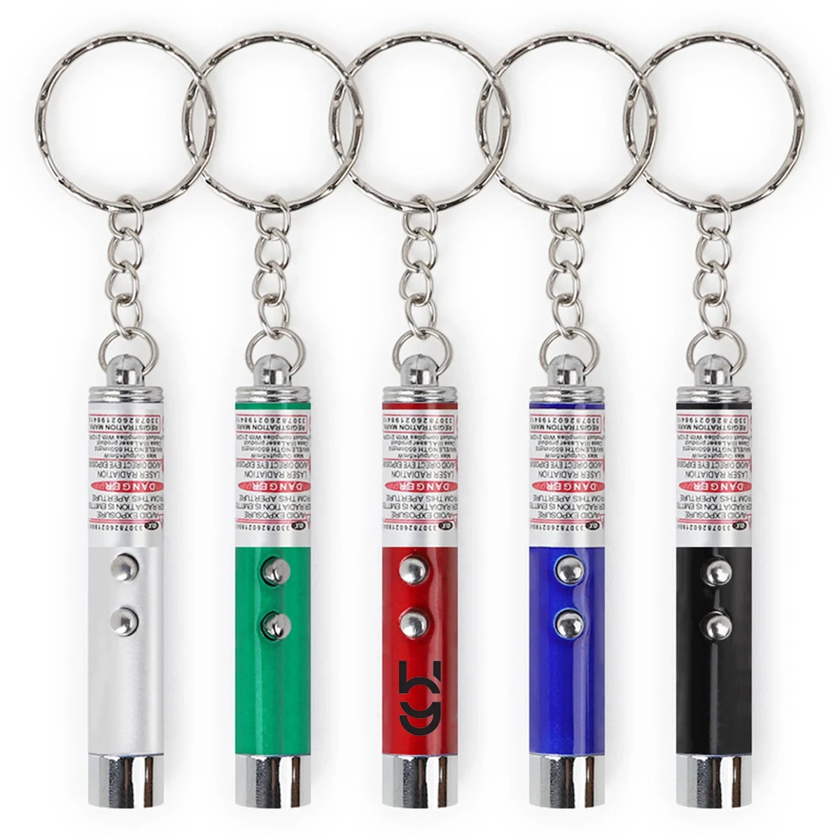 Laser Pointer LED Flashlight Key Chain 1