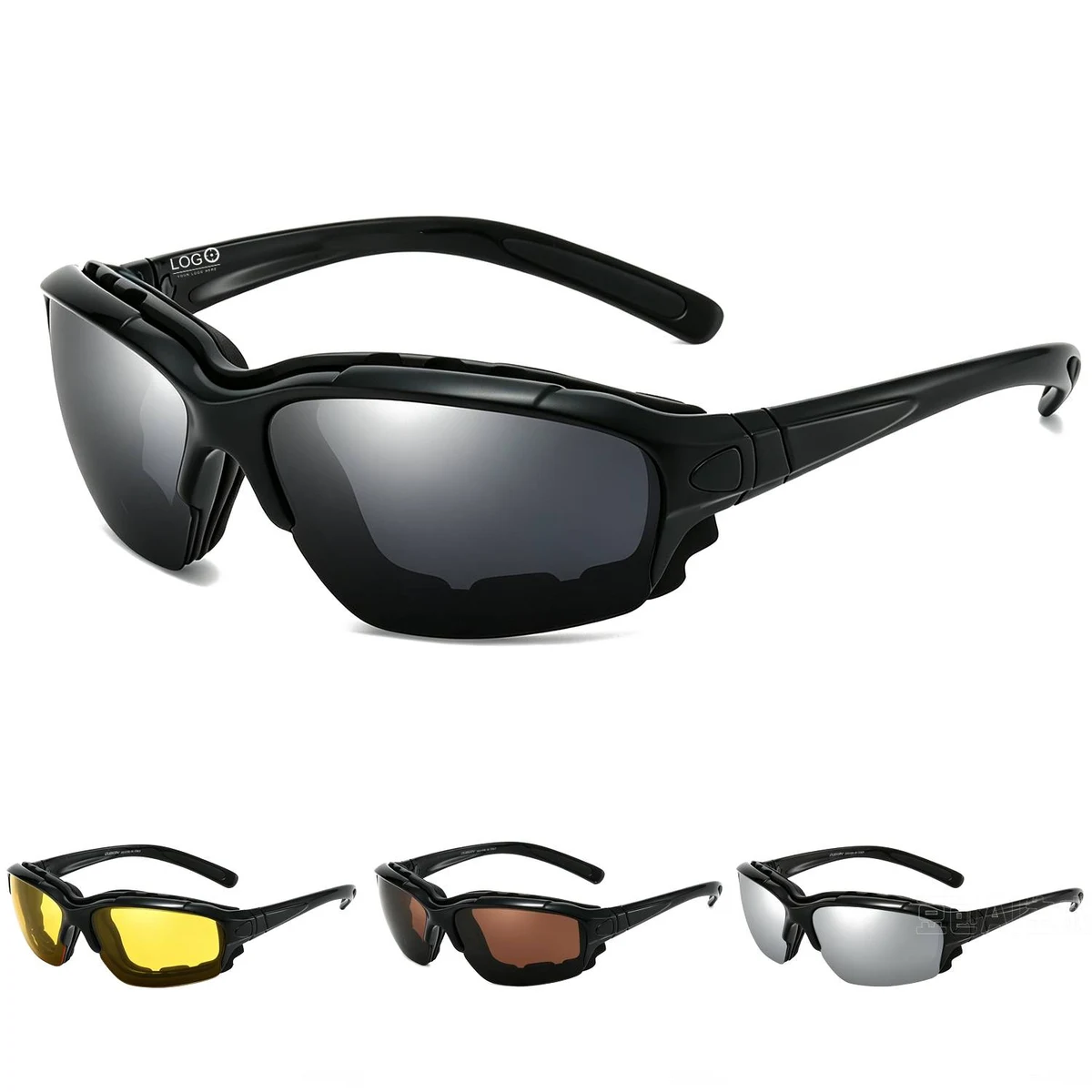 Foam Padded Motorcycle Sunglasses 1