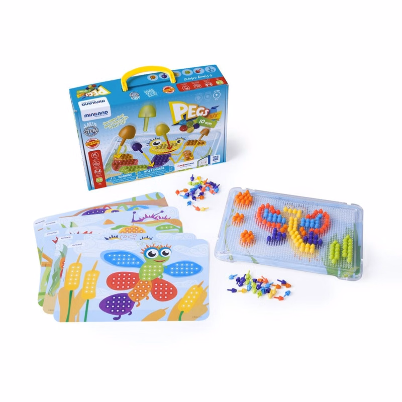 Pegs Coloring Activity Sets - 187 Pieces 3/8"