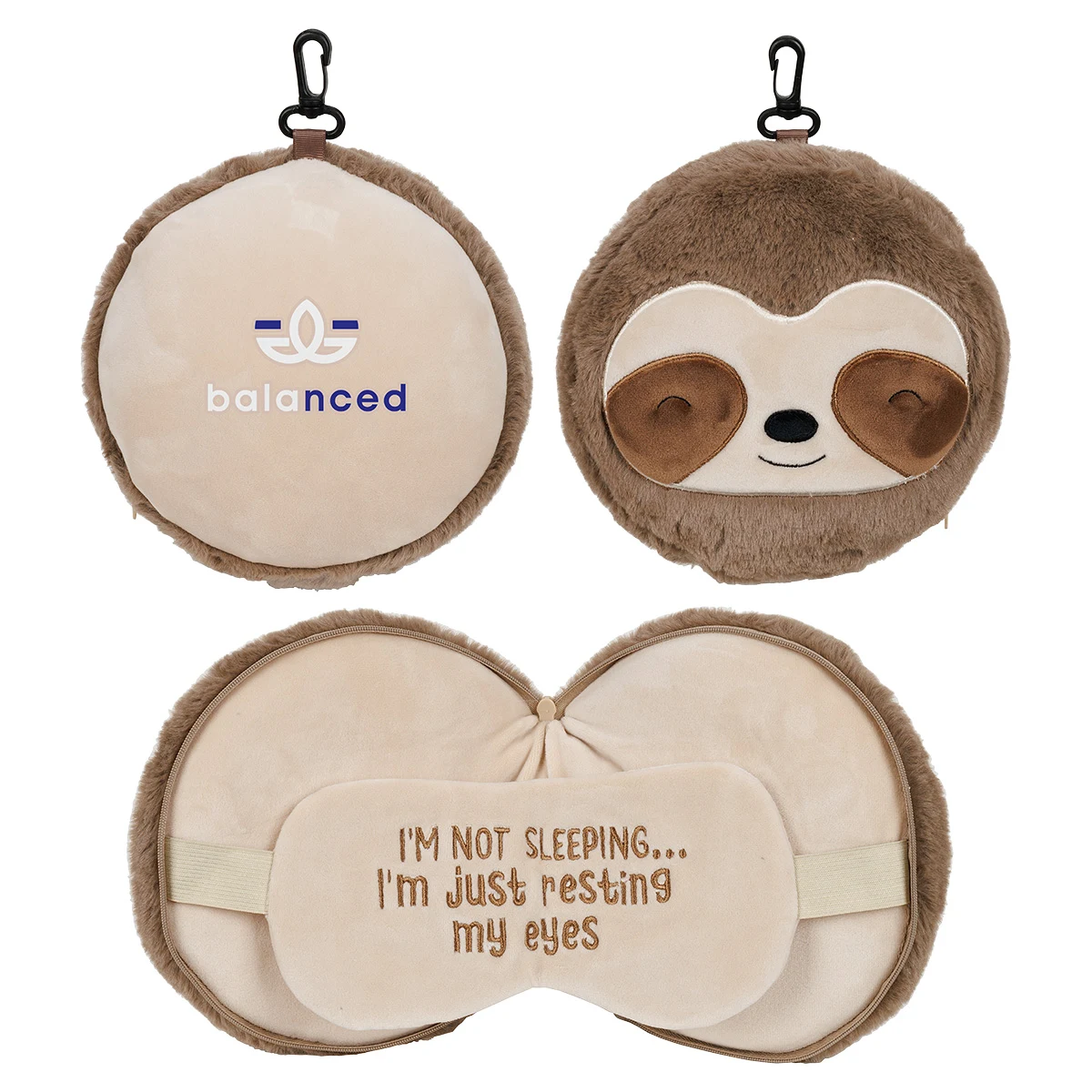 Comfort Pals™ Sloth 2-in-1 Pillow Sleep Mask 1