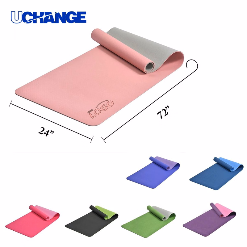 Dual Color TPE Yoga Mat Fitness Pad