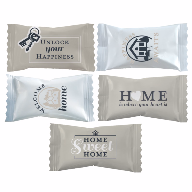 Pastel Buttermints in Real Estate Assortment Wrappers