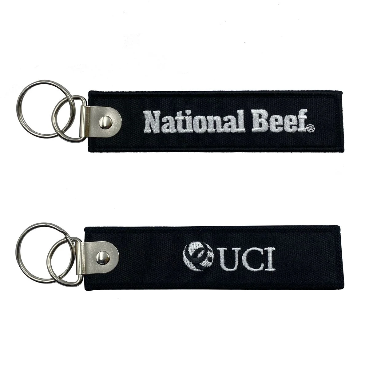 D Shape Ring Embroidered Keychain 1