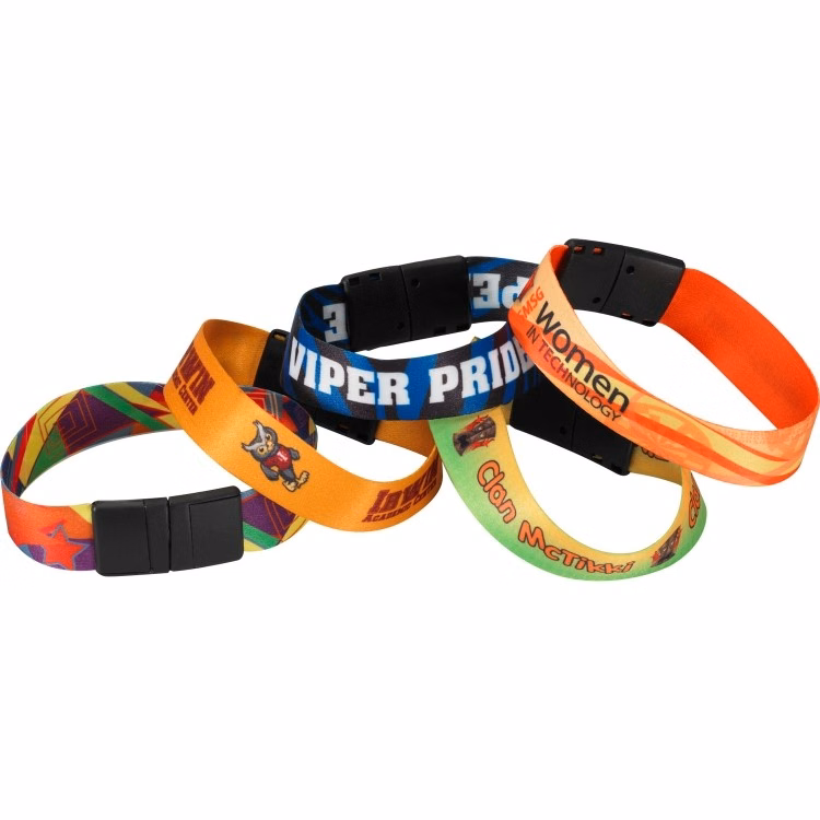 3/4" Sublimated Heavy Weight Satin Wristband