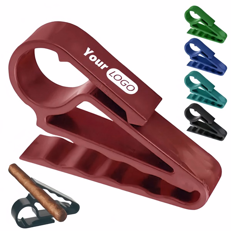 Plastic Durable Golfer Cigar Holder Grip Clip For On-Course