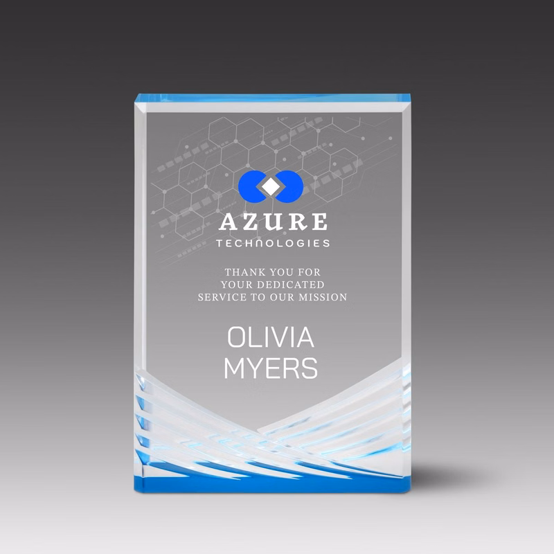 Reflective Stand Up Inspire Award (4"x6"x1")