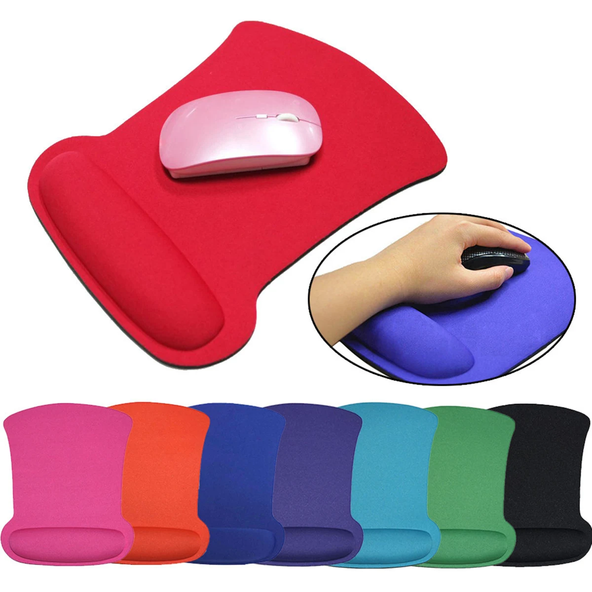 Rubber Mouse Pad With Wrist Guard 1
