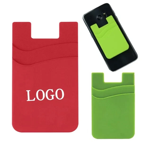 Dual Pocket Silicone Smart Phone Wallet 1