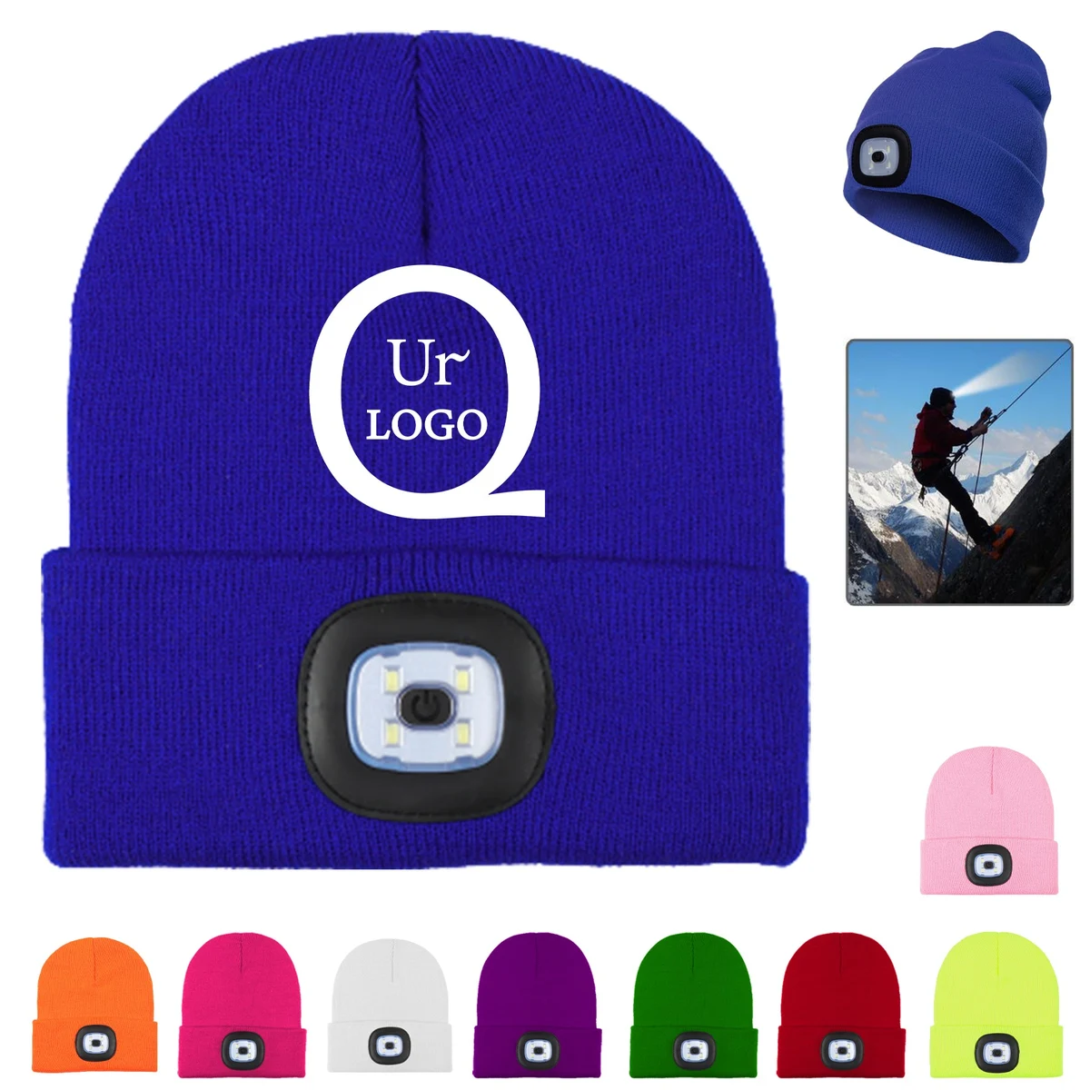 Led Headlight Beanie Hat 1