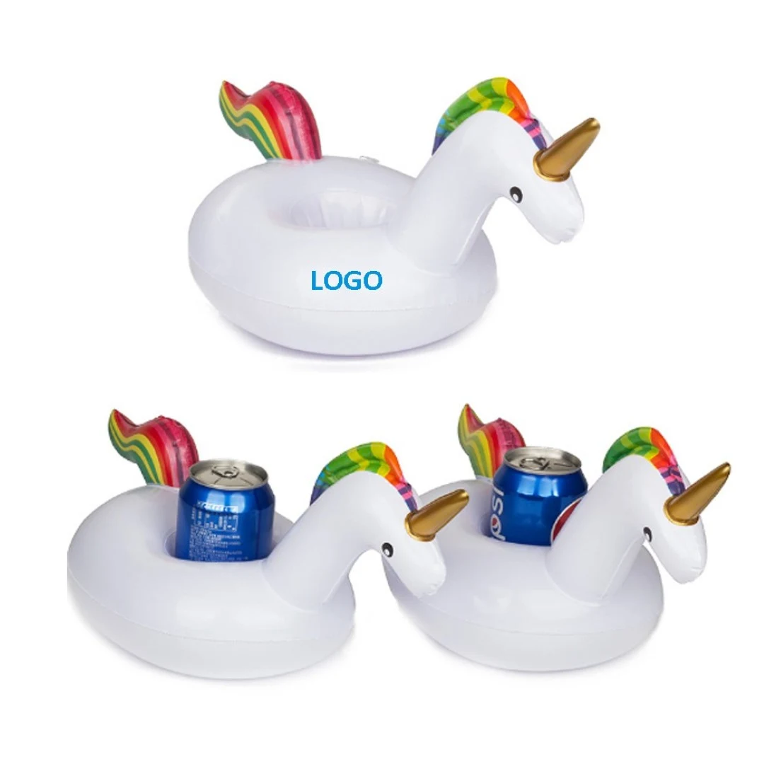 PVC Inflatable Floating Unicorn Cup Holder 1