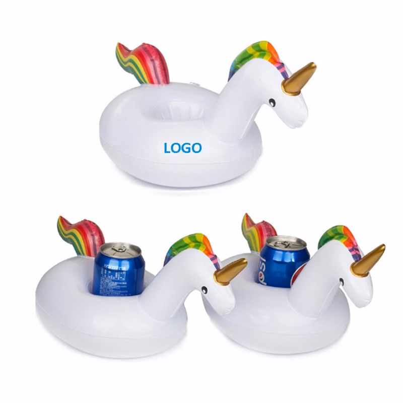 PVC Inflatable Floating Unicorn Cup Holder