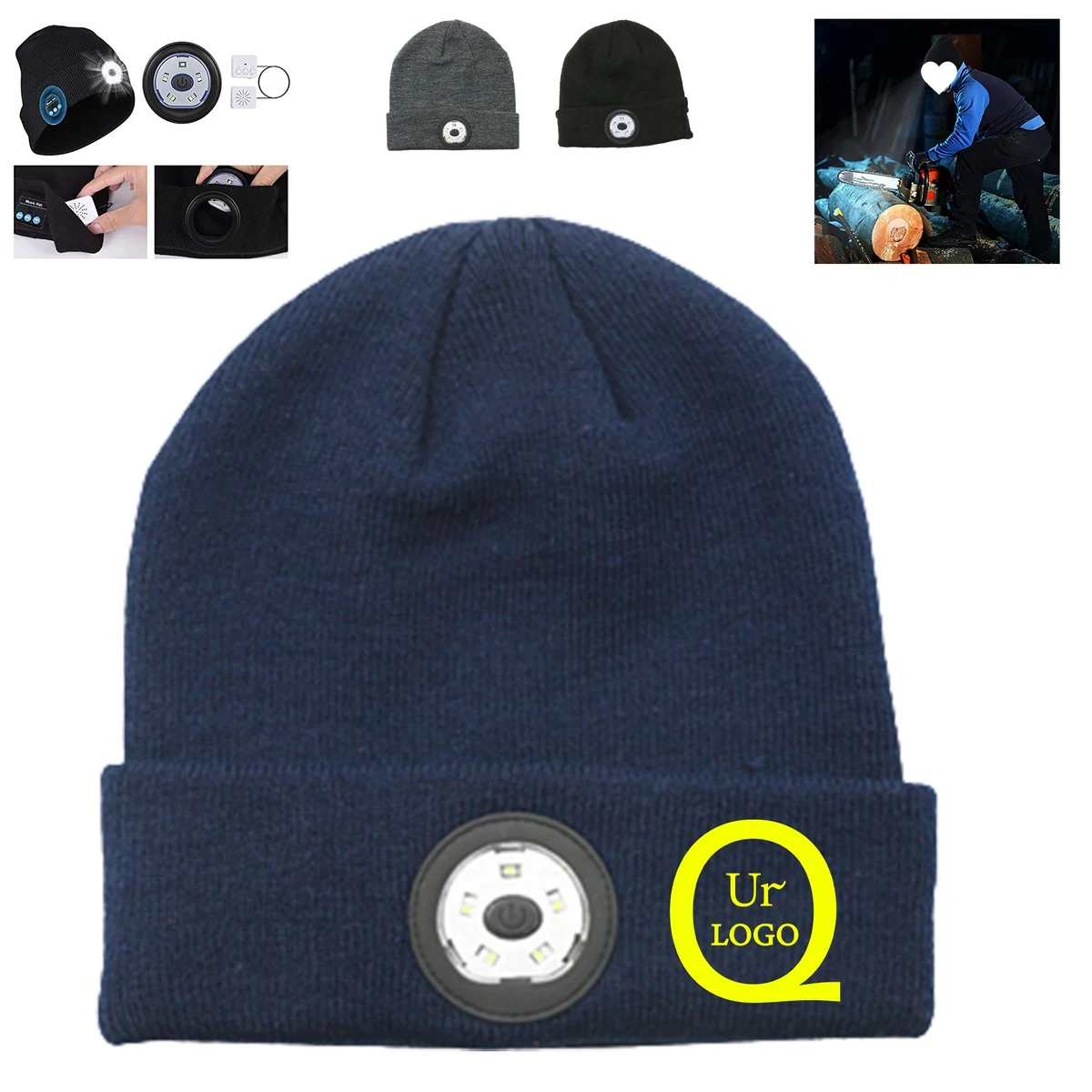 Wireless Beanie Hat W/ Light 1