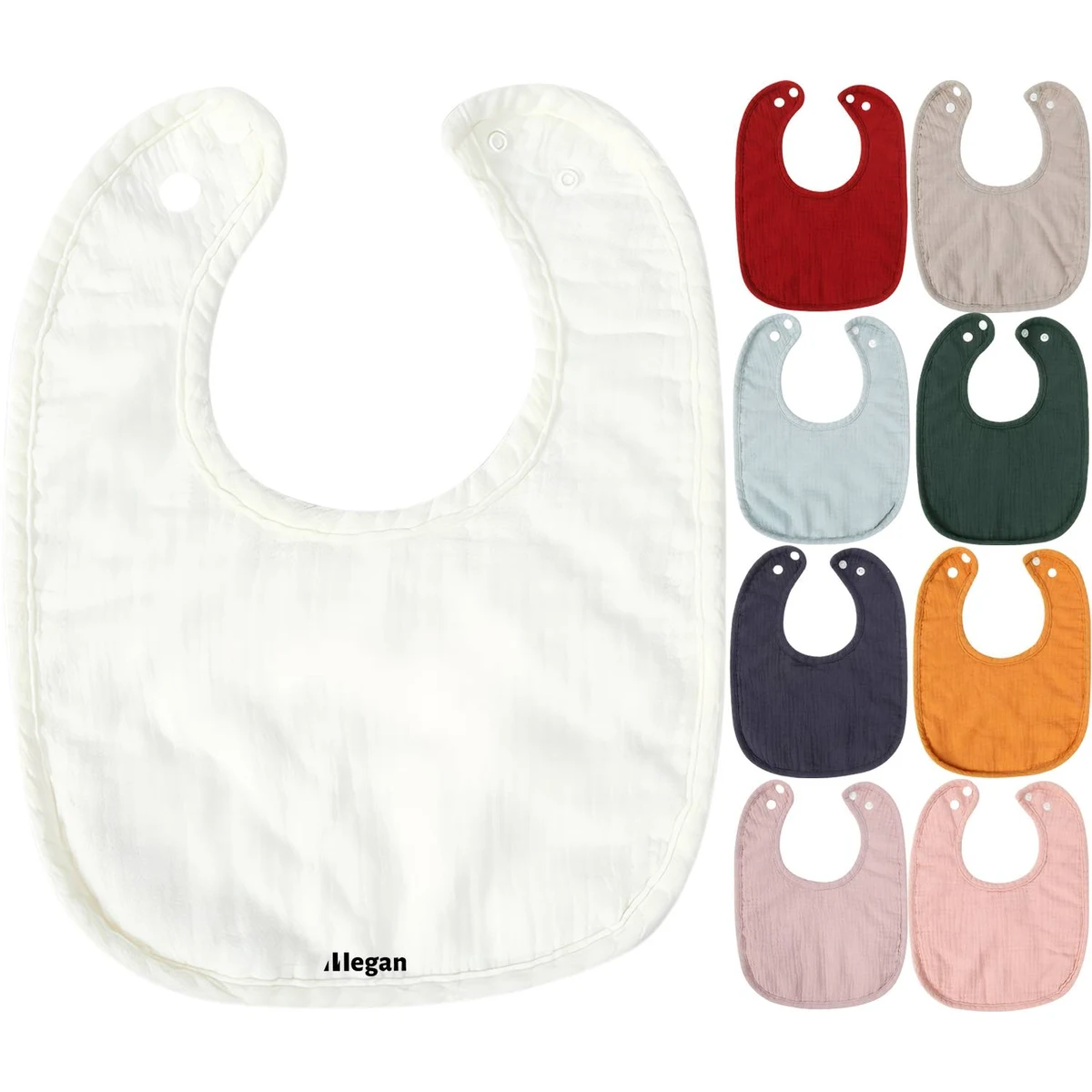 Breathable Cotton Baby U-Shaped Bib 1