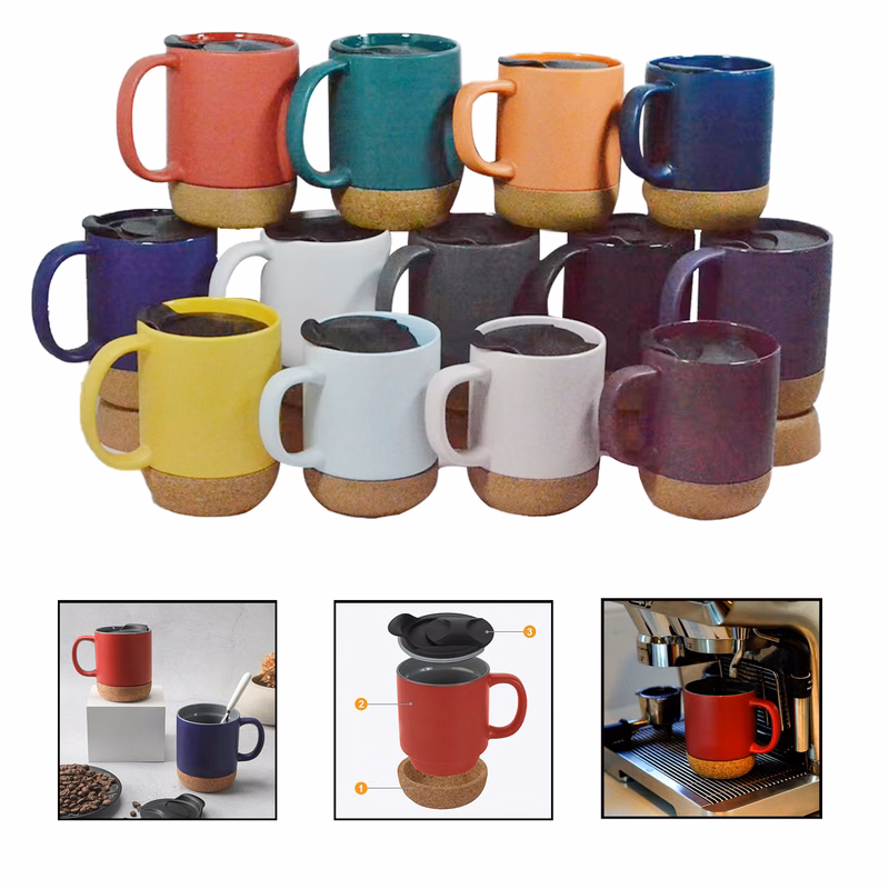 Cork Bottom Ceramic Mug
