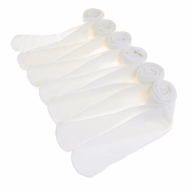 Girls' Winter Tights - White