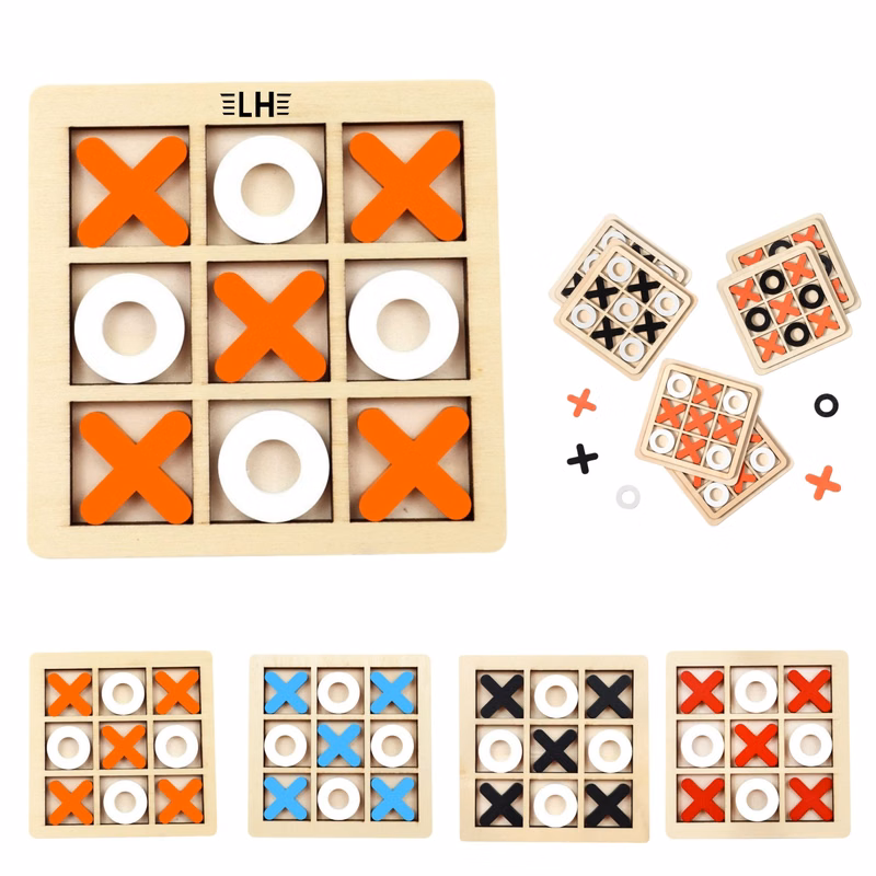 Wooden Tic Tac Toe Game