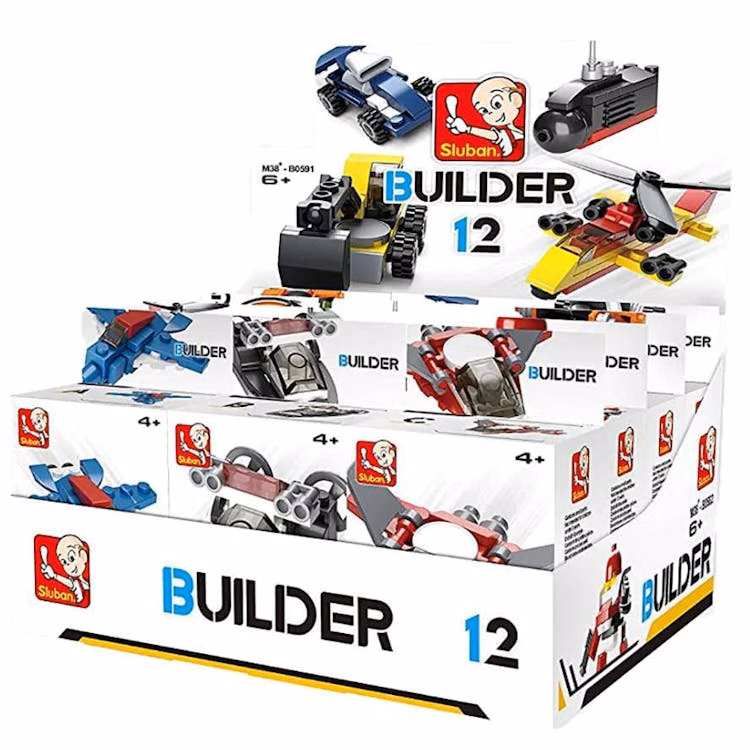 Vehicle and Robot Building Brick Kits - Assorted