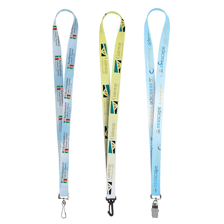 "OWEN RECYCLED" 3/4" Import Air Ship Recycled RPET Full Color Sublimation Lanyard 1