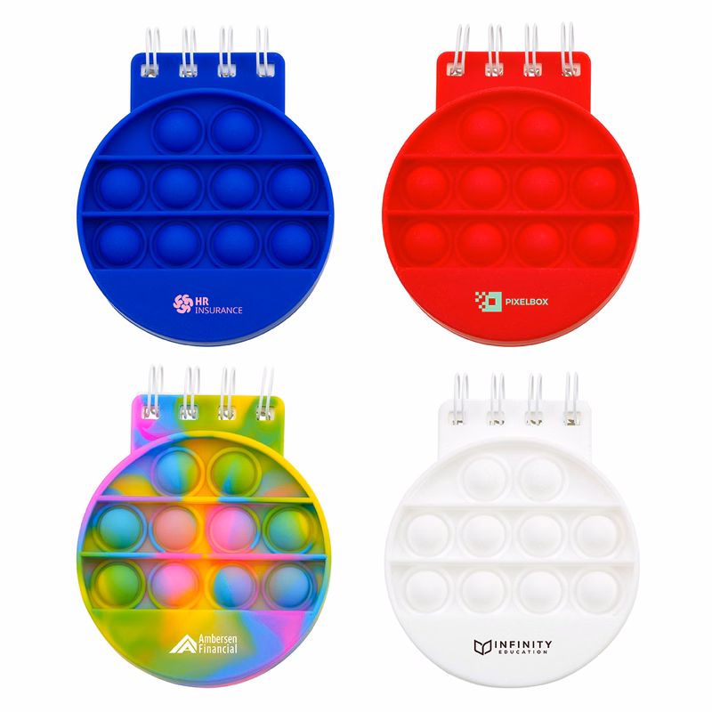Round Spiral Notebook Push Pop