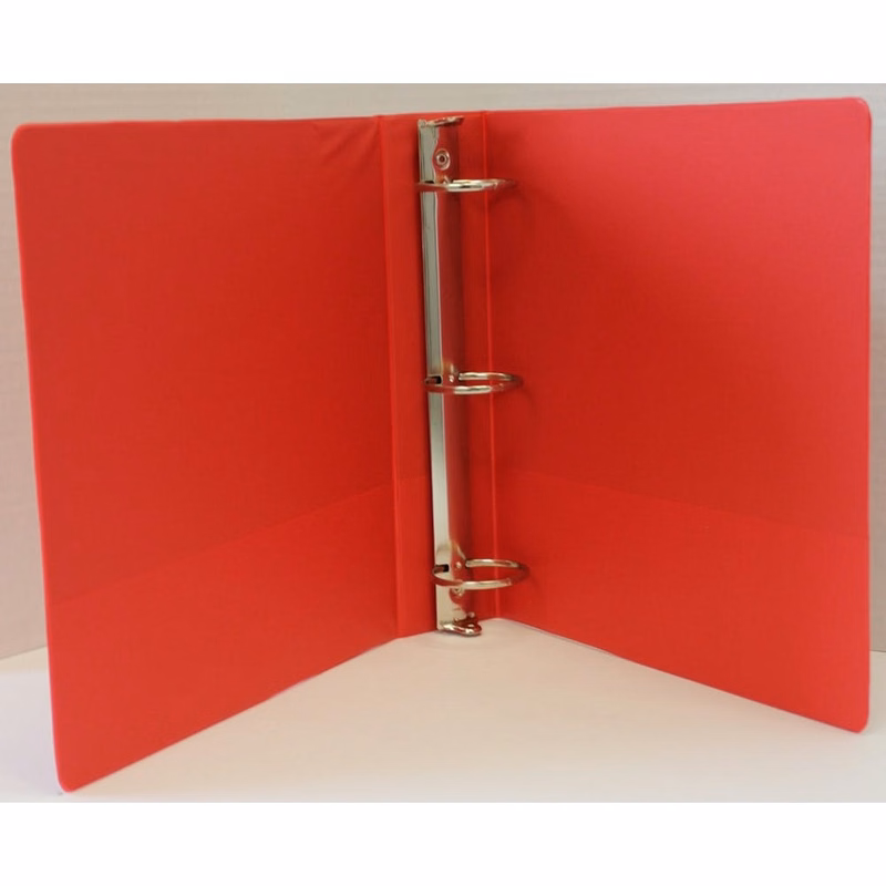 1" Binder - Red 2 Pockets 3-Rings