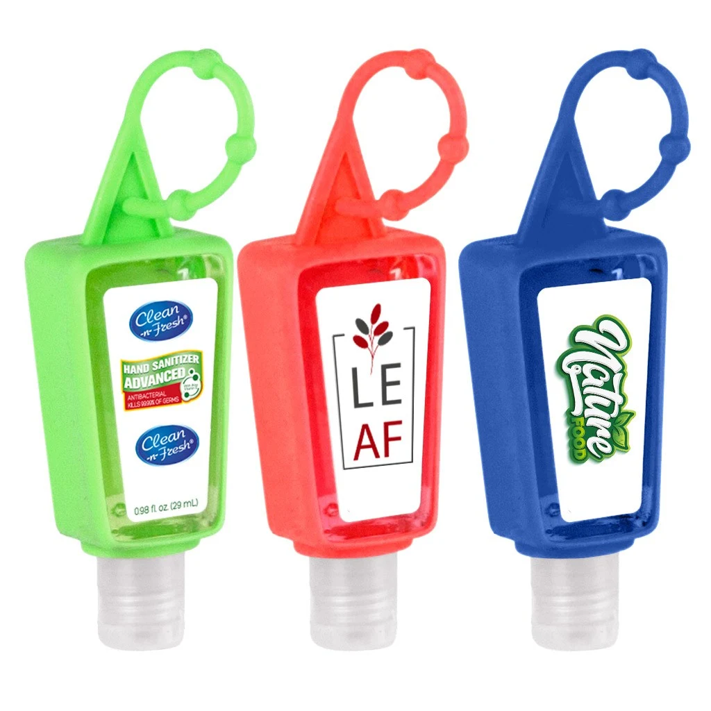 1 OZ Hand Sanitizer With Adjustable Silicone Holder Case 1