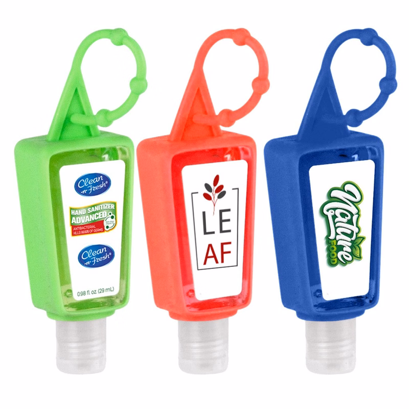 1 OZ Hand Sanitizer With Adjustable Silicone Holder Case