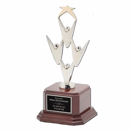 Teamwork Award With Star On Base