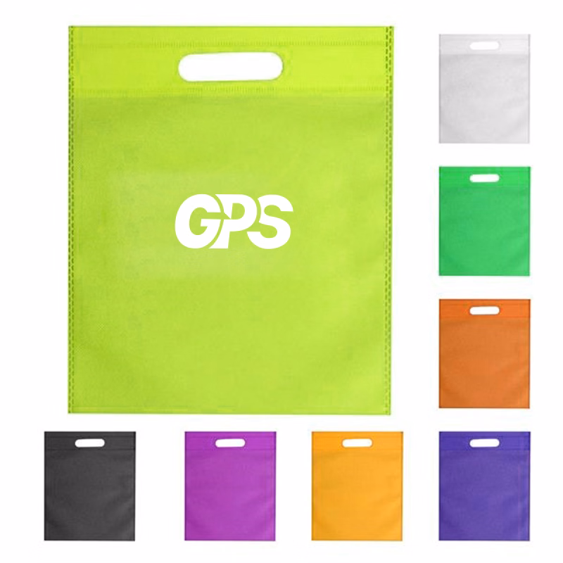 15 3/4 " Non-Woven Bag With Die Cut Handle
