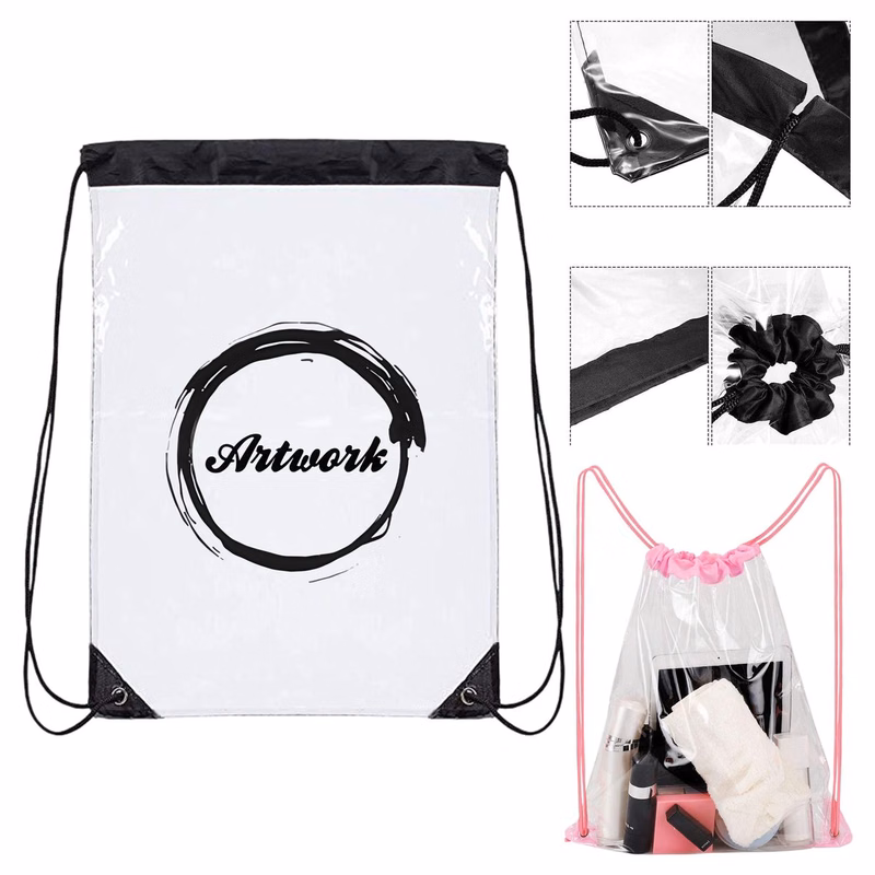 Sport Clear PVC Drawstring Backpack