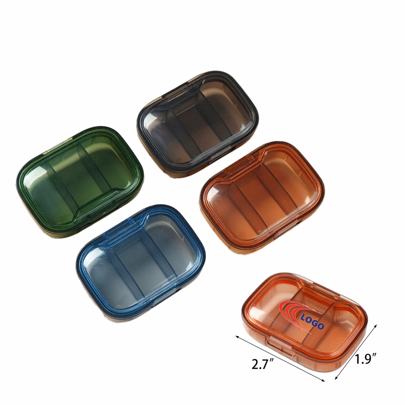 Three-Compartment Pill Packaging Box