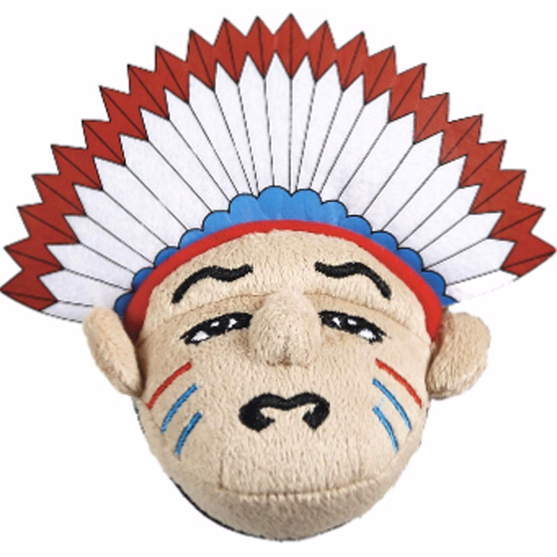 School Mascot Backpack Clip - Indian Chief