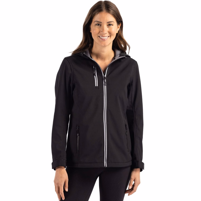 Clique Telemark Recycled Stretch Softshell Womens Full Zip Hooded Jacket