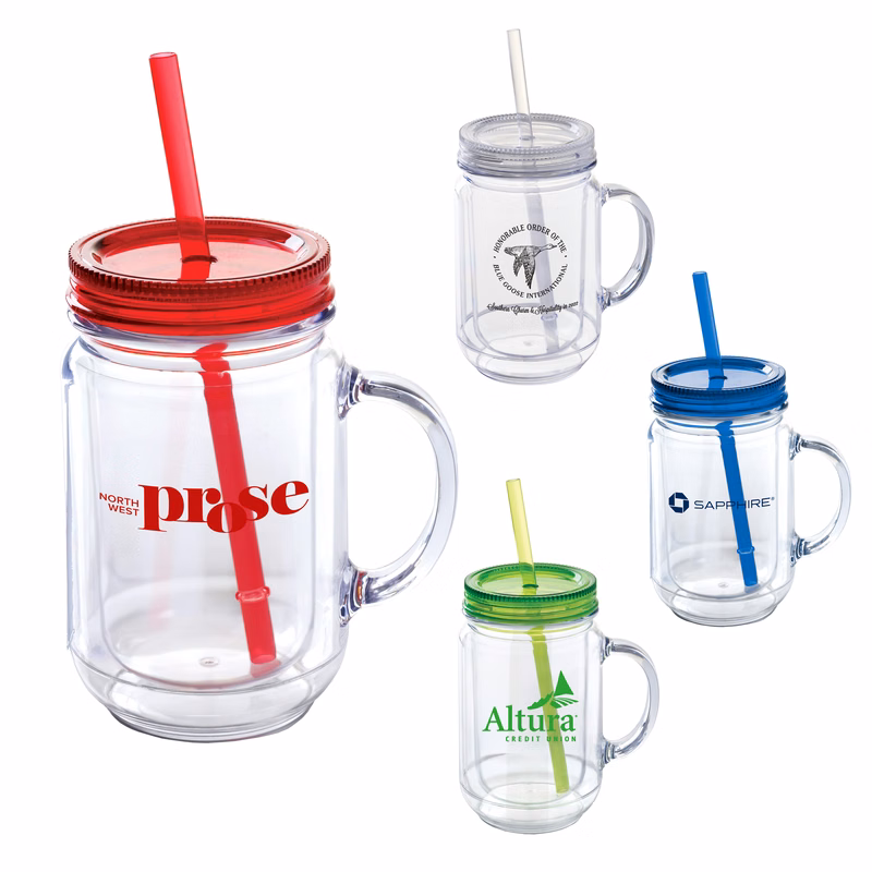 20 Oz. Genie Mason Acrylic Jar