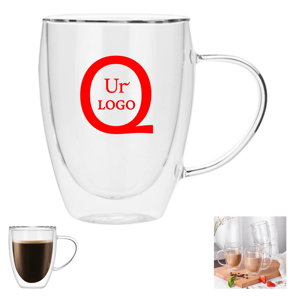 350Ml Clear Coffee Mug 1