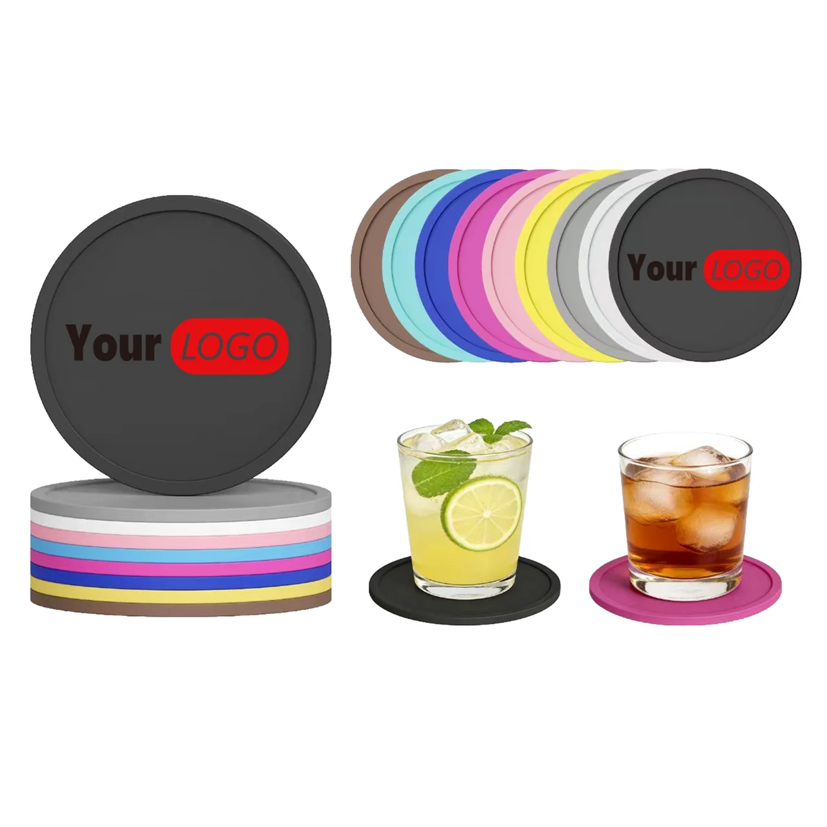 Silicone Non Slip Cup Coasters 1