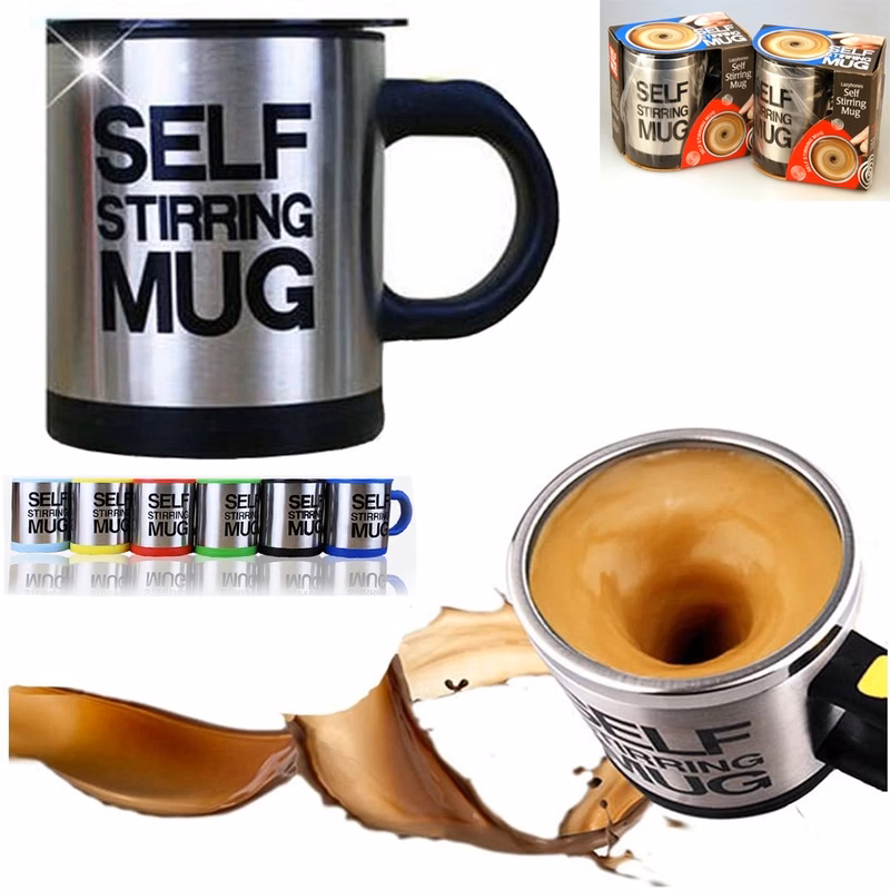 Stainless Steel Self Stirring Coffee Mug