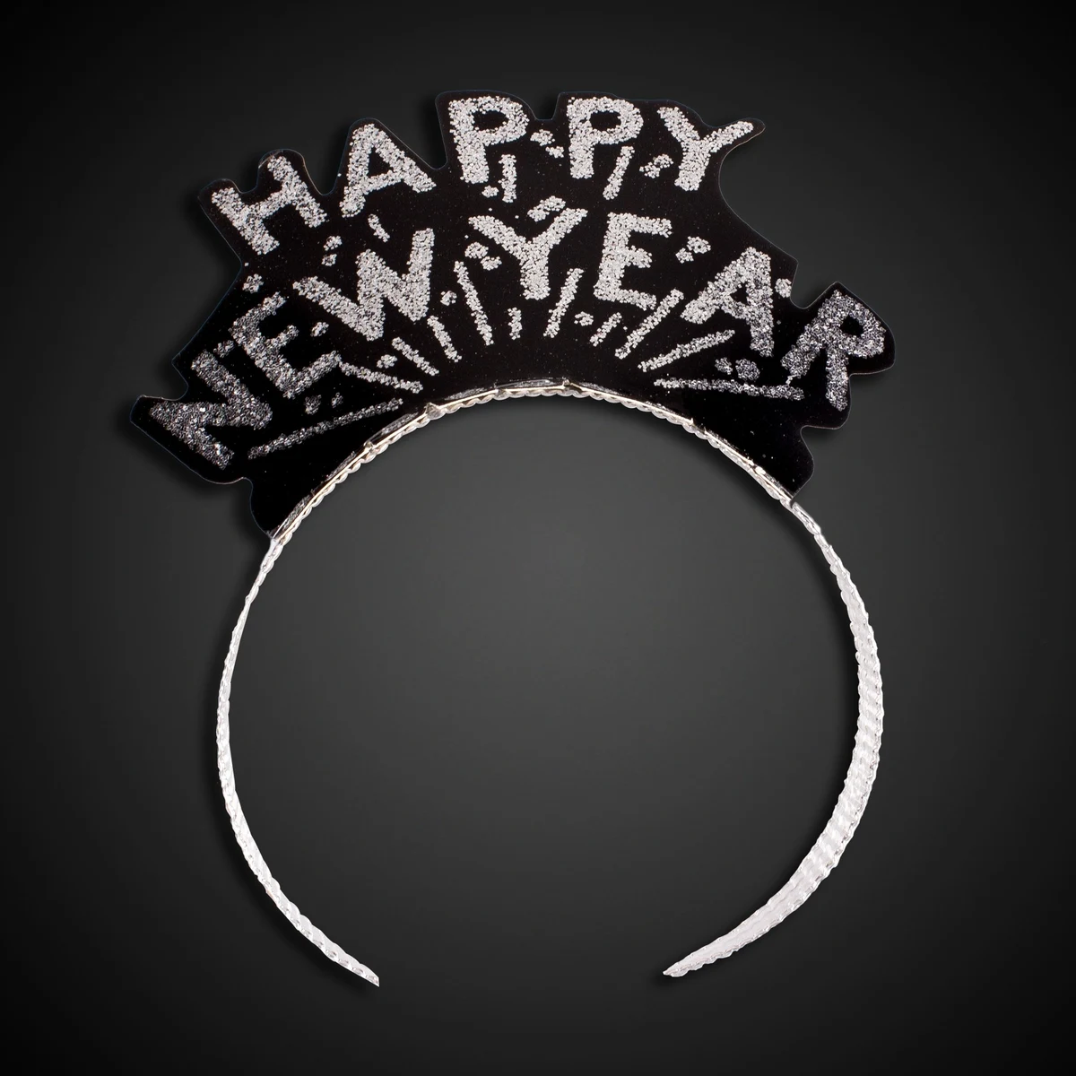 Happy New Year Black & Silver Tiaras 1