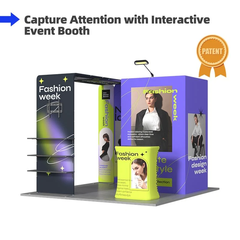 10x10ft Trade Show Booth Kit - D4 1