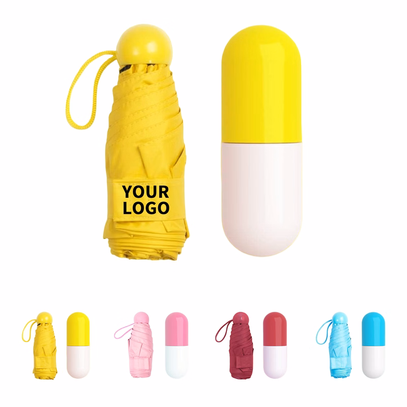 Mini Capsule Case Travel Umbrella 33" Length X 33" Width X 21" Height